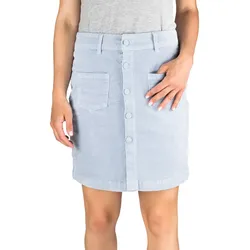 DENIMFY Cordrock Damen Midi Herbst Cord Stretch DFAlina Knopfleiste XL