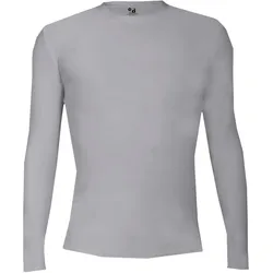 Langarm-Shirt Pro Compression Erwachsene Männer Rundhals Unterhemd klein