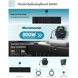 Flexibel Balkonkraftwerk 1000W Komplettpaket, mit Apsystems Mikrowechselrichter