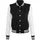 Build Your Brand Sweat College Jacke Black / White XS