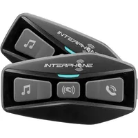 Interphone U-COM 2 Bluetooth Kommunikationssystem Doppelpack, schwarz