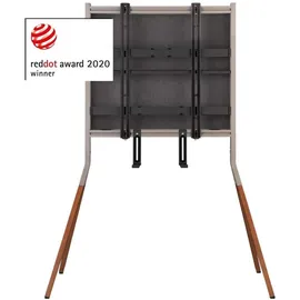 One for All Max TV-Ständer 49,5 cm x 121,1 cm Walnuss Holz/Metall