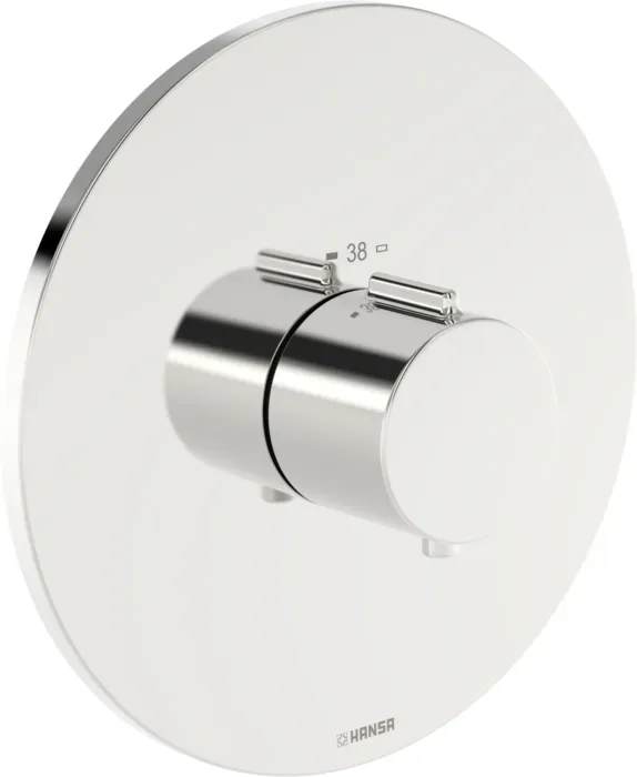Hansa HANSAEASYTHERM 8860 Thermostat 88609245 Fertigmontageset, Sichtteil für einen Abgang, rund chrom