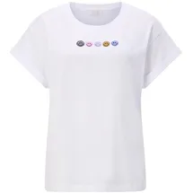 richroyal T-Shirt Shirt Print Weiß XL