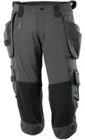 Mascot Dreiviertel-Hose, Hängetaschen, Stretchs Dreiviertel-Hose Größe C56, dunkelanthrazit