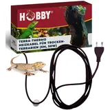 Hobby Terraristik Terra-Thermo I Heizkabel für Terrarien I 6 m 50 Watt I Wärmekabel zur Temperaturregulierung I doppelt silikonummantelt und wasserdicht I Terrarienheizung für Reptilien und Amphibien