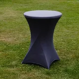 Baumarktplus Stehtischhusse Stretch anthrazit Partytisch Bistrotisch 80cm