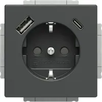 Busch-Jaeger USB-Steckdose 20 EUCB2USBAC-81 Anthrazit