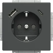 Busch-Jaeger USB-Steckdose 20 EUCB2USBAC-81 Anthrazit