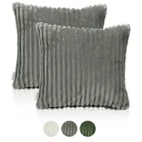 Lycce Kissenbezug Deluxe, 2er Set Kissenhülle für Dekokissen aus