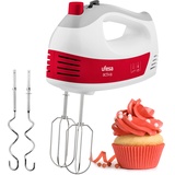 UFESA BV4650 Handmixer, Handrührer mit 400 W Leistung, 5 Geschwindigkeitsstufen + Turbo, 2 Knethaken, 2 Rührbesen, ergonomisches Design mit Soft-Touch-Griff