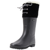 Aigle Mädchen Polka Giboulée Gummistiefel, Schwarz New Black, 35 EU