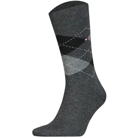 Tommy Hilfiger Check Socken 2er Pack Anthrazit 39-42