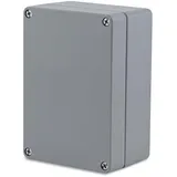 BOXEXPERT Aluminium Industriegehäuse 200x140x91mm IP66 pulverbeschichtet Serie Alster Druckgussgehäuse Installationsgehäuse Leergehäuse Wandgehäuse grau