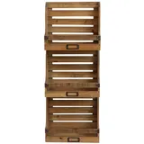 Chic Antique Regal MAGAZINHALTER mit 3 Fächern 35x90 | Gr.: onesize