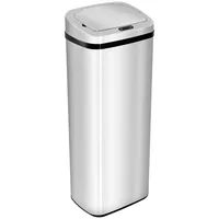 Homcom Mülleimer 50 l Silber