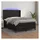 vidaXL Boxspringbett mit Matratze & LED Schwarz 140x200 cm Kunstleder