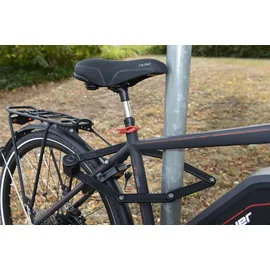 Fischer Faltschloss inkl. Halter schwarz