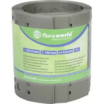 Floraworld Sichtschutzstreifen 201,5 x 19 cm grau PVC 5 St.