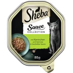 Sheba Sauce Collection 22 x 85 g mit Kaninchen & Gemüse, Ragout / in Sauce