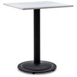 Blumfeldt Patras Onyx Bistro-Tisch mit Jugendstil Marmor 60 x 60 cm Höhe: 72 cm rund