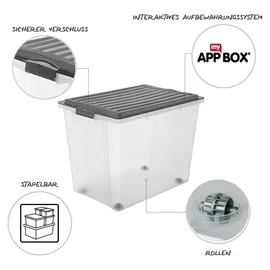 Rotho Compact 39,5 x 43,5 x 57 cm transperant/anthrazit