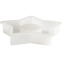 Rico Design Silikon Gießform Teelichthalter Stern, 11,5 x 11