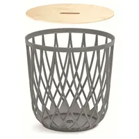 Prosperplast Uniqubo 35L Multifunktionskorb aus Kunststoff in grau farbe,