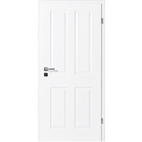 Kilsgaard Zimmertür weiß Typ 20/04 lackiert Zimmertür hell ähnlich RAL 9010, DIN Links, 735x1985 mm