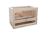 BruKa Kleintierkäfig PAULI Nagerkäfig Holz Hamsterkäfig Stall Meerschweinchen Käfig