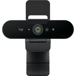 Logitech Brio 4K Webcam, Live-Streaming-Kamera mit 4K Auflösung Zwei omnidirektionale integrierte Mikrofone, Plug-and-Play über USB-A oder USB-C, Abde