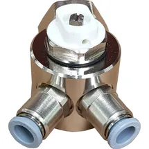 Jollytherm Anschlussverteiler 2-fach 3/4'' Eurokonus auf 8 mm Stecksystem inkl. integriertem Schnellentlüfter