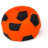 go gift Sitzsack, Schwarz, Orange, Oxford-Fußball