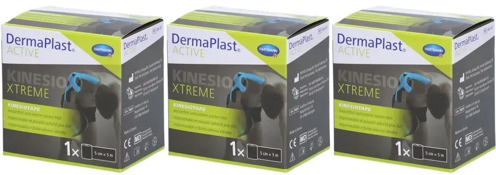 Hartmann Dermaplast® Aktiv-Kinesiotape Xtreme 5cm x 5m noir