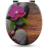 WC Sitz mit Absenkautomatik - Toilettendeckel Klobrille Toilettensitz Sanfino®