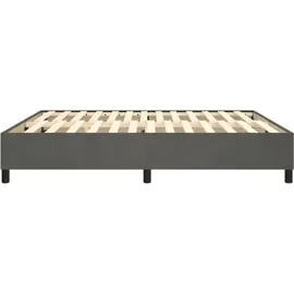 vidaXL Boxspringbettgestell 200 x 200 cm Dunkelgrau