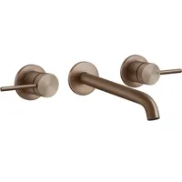 GESSI 316 Flessa 2-Griff-Waschtisch-Wand-Armatur, 200-170mm - Kupfer gebürstet