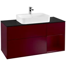 Villeroy & Boch Waschtischunterschrank 3 Auszüge 120 x 60,3 cm Rot