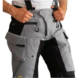 LS2 Apollo wasserdichte Motorrad Textilhose, grau/schwarz, 3XL