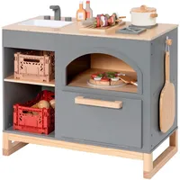 Musterkind MUSTERKIND® Spielküche Taxus, dunkelgrau/natur