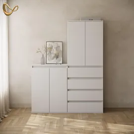 livinity® Garda 74 x 99,6 x 40 cm Weiß