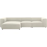 W.Schillig Ecksofa »around-the-block«, mit eleganter Biese, mit Federkern, Breite 341 cm