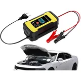 Walopola Batterieerhaltungsgerät Motorrad, 12-V-Autobatterie-Erhaltungsladegerät, 12V6A Autobatterie-Reparatur, automatisches Ladegerät, 4Ah-100Ah Kfz-Batteriewartungswerkzeuge für Autos, Dreiräder