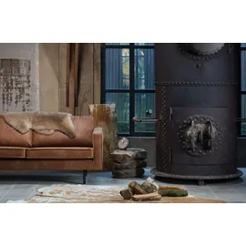 Woood Couch Recycling-Lederfaser-Verbundstoff 3-Sitzer Braun