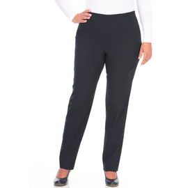 KjBrand Schlupfhose "SUSIE Bengaline", Damen, Gr. 44 (22), K-Gr, blau (marine), Web, Obermaterial: 80% Viskose, 17% Polyamid, 3% Elasthan, gerade lang, Hosen Schlupfhose, Sommerhose mit Schlupfbund
