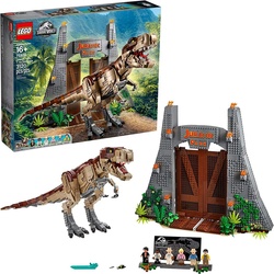 LEGO® Spielbausteine Jurassic World – Jurassic Park: T. Rex‘ Verwüstung (75936), (3120 St)