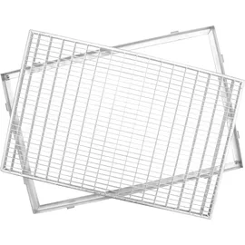 ACO Gitterrost 100 x 40 cm Silber