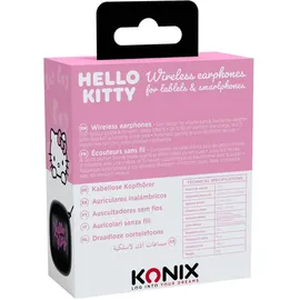 KONIX Hello Kitty Kabellose Kopfhörer Schwarz und Rosa