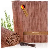 BooGardi Balkonverkleidung 140 x 500 cm Braun Holz