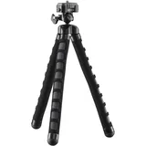 Mantona kaleido Flex leichtes Flex Stativ (mit hochwertigem 360° Kugelkopf, geeignet für Digital und Videokameras, Smartphones und Action Cams) deep grey